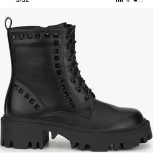 Olivia Miller Rock Stud Combat Boots